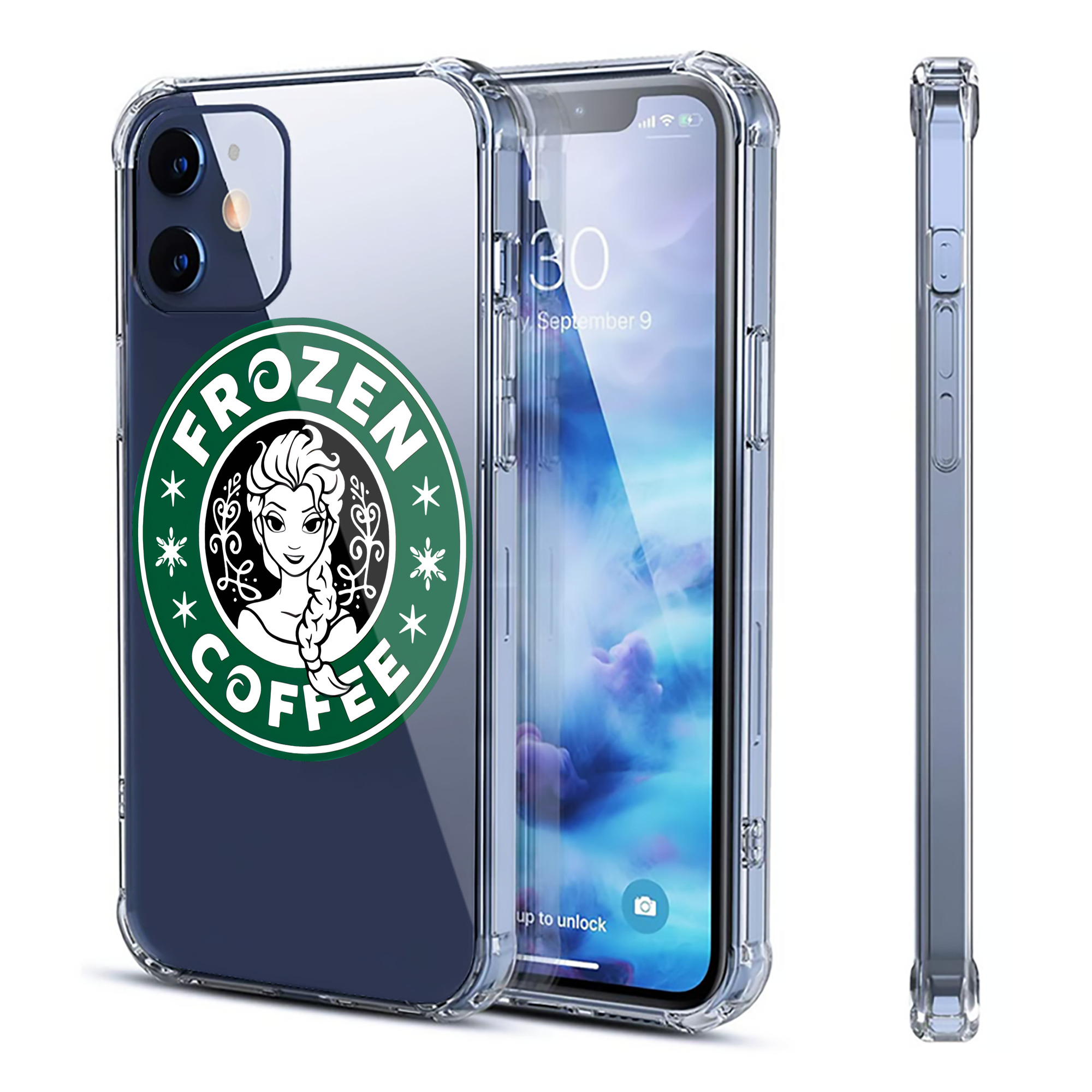 （画像用） アナと雪の女王 アンナ エルサ Frozen Anna Elsa 【iPhone 12シリーズ対応】透明スマホケース（クリアソフトケース）